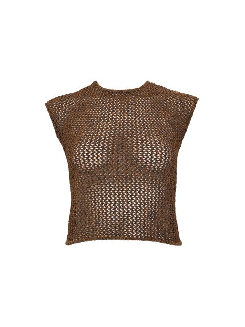 Top in maglia openwork in misto cotone Alpha studio | AD-6310C2009